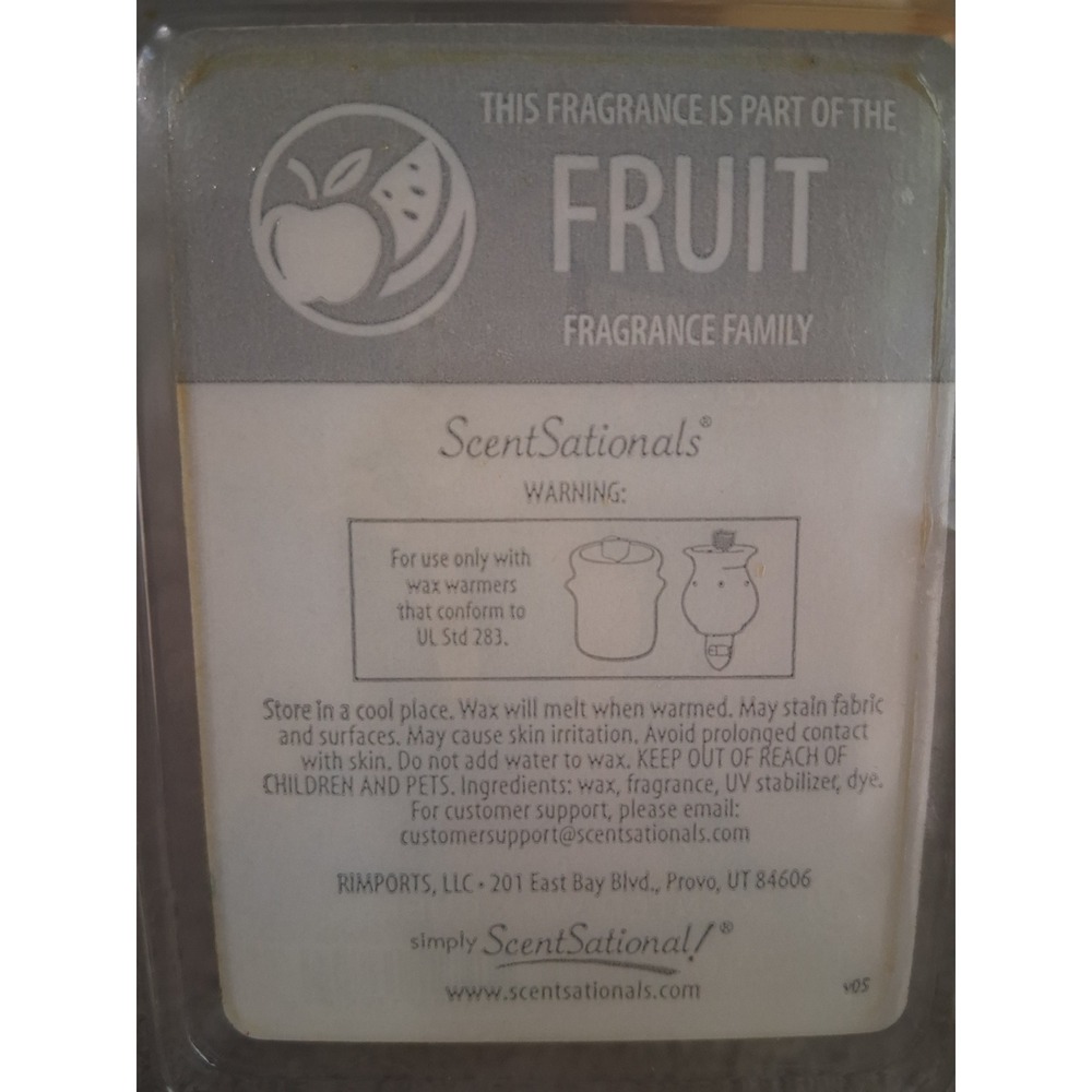 ScentSationals Bailado The Dance Scented Wax Cubes Fruit Fragrance 4 Pack Ltd Ed - Picture 4 of 5